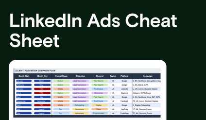 LinkedIn Ads Cheat Sheet
